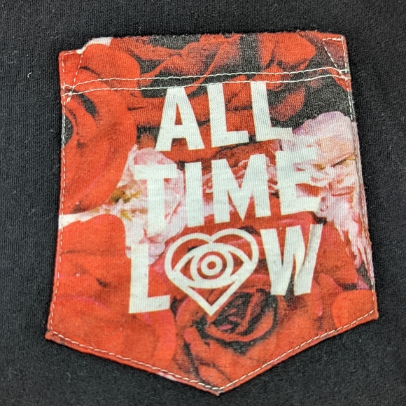All Time Low Black Graphic Pocket Tee - Picture 2 of 7